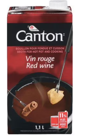 canton red wine carton